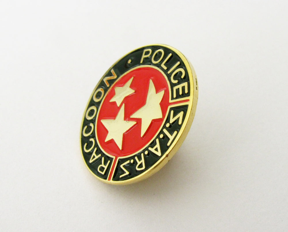 Resident Evil Stars S.T.A.R.S. Raccoon Police Badge Lapel Pin Movie Props