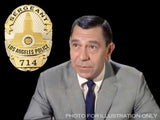 LAPD Sergeant #714 Los Angeles Police Badge Solid Copper Replica Movie Props