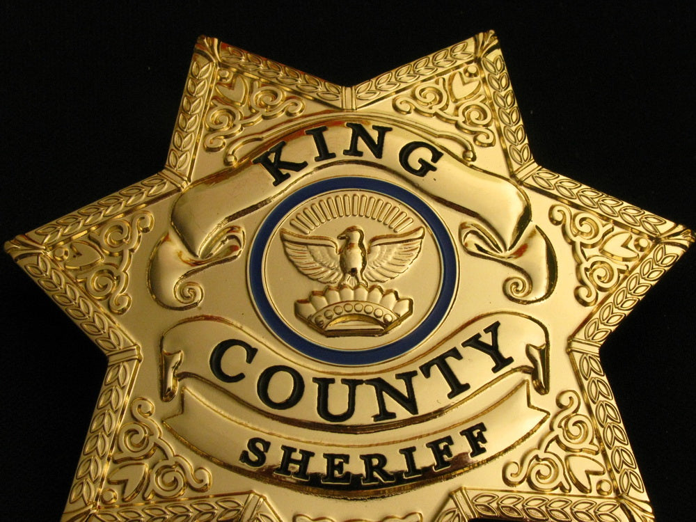King County Sheriff Magistrate Badge Solid Copper Replica US TV Series The Walking Dead Props