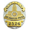 LAPD Los Angeles Captain Police Badge Replica Movie Props No. 806/2526/2712