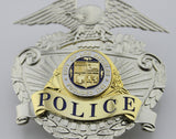 LAPD Los Angeles Police Cap Badge Hat Insignia Replica Movie Props