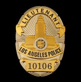LAPD Los Angeles Lieutenant Police Badge Replica Movie Props No. 1021/10106/10520