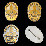 LAPD Los Angeles Lieutenant Police Badge Réplique Accessoires de film No. 1021/10106/10520