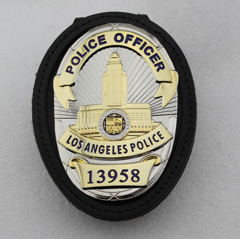 LAPD Los Angeles Police Officer Badge Replica Movie Props With Number LAPD Los Angeles Police Officer Badge Replica Movie Props With Number