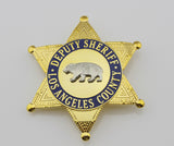 LASD Los Angeles County Sheriff/Deputy Sheriff Bear Badge Brooch Pin Replica Cosplay Movie Props