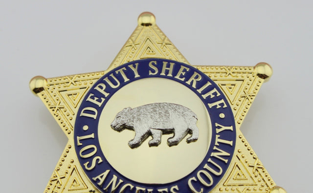 LASD Los Angeles County Sheriff/Deputy Sheriff Bear Badge Replica Cosp ...