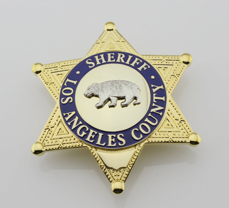 個人装備 LA COUNTY DEPUTY SHERIFF BADGE LASD Los Angeles County Sheriff/Deputy Sheriff Bear Badge Replica