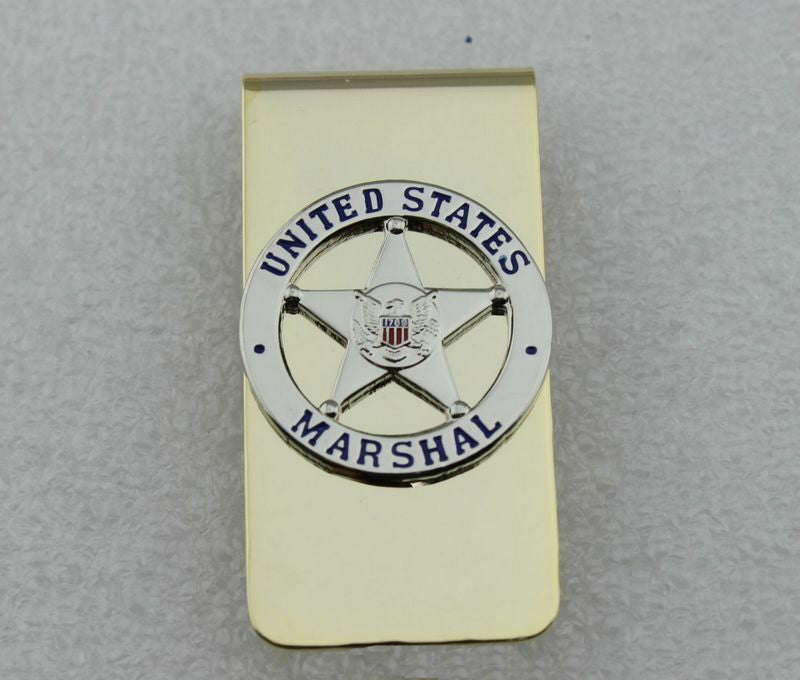 US Marshal Badge Pin Money Clip