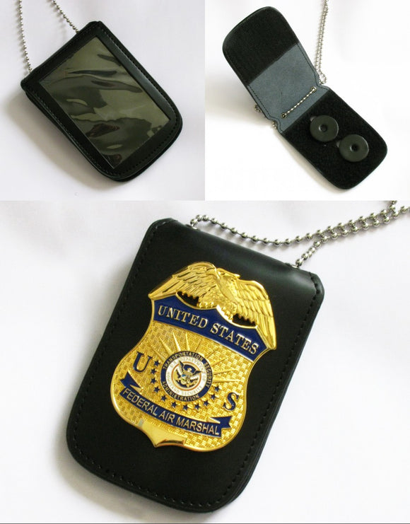 St Louis Detective Belt Clip Badge Holder with Pocket and Chain – Duty  Leather