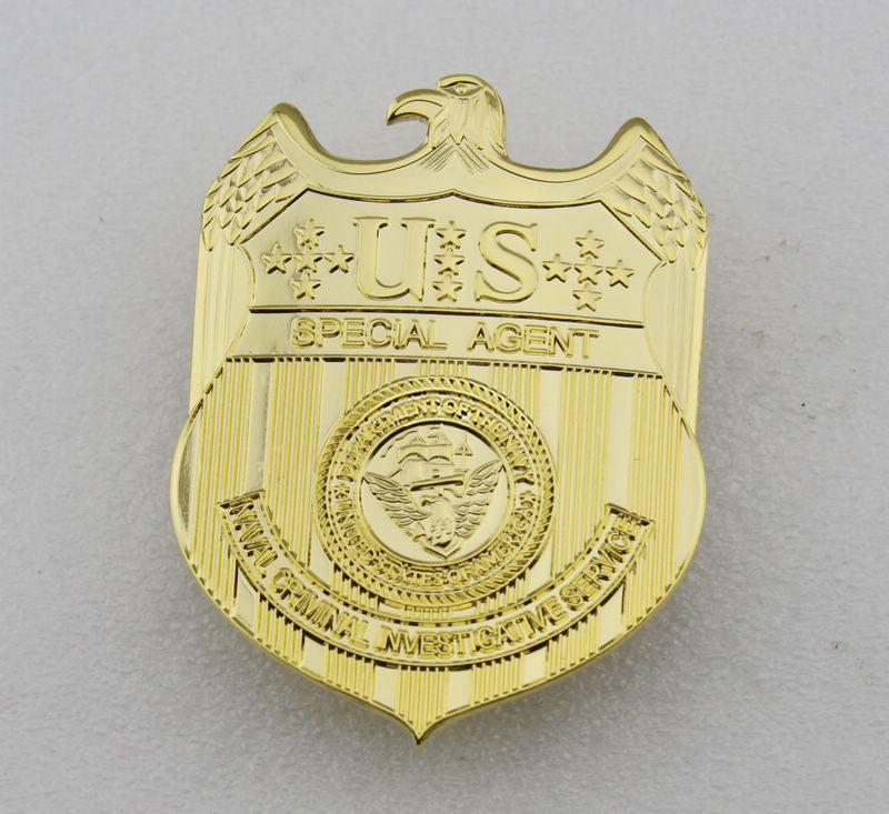 US NCIS Special Agent Badge Solid Copper Replica Movie Props