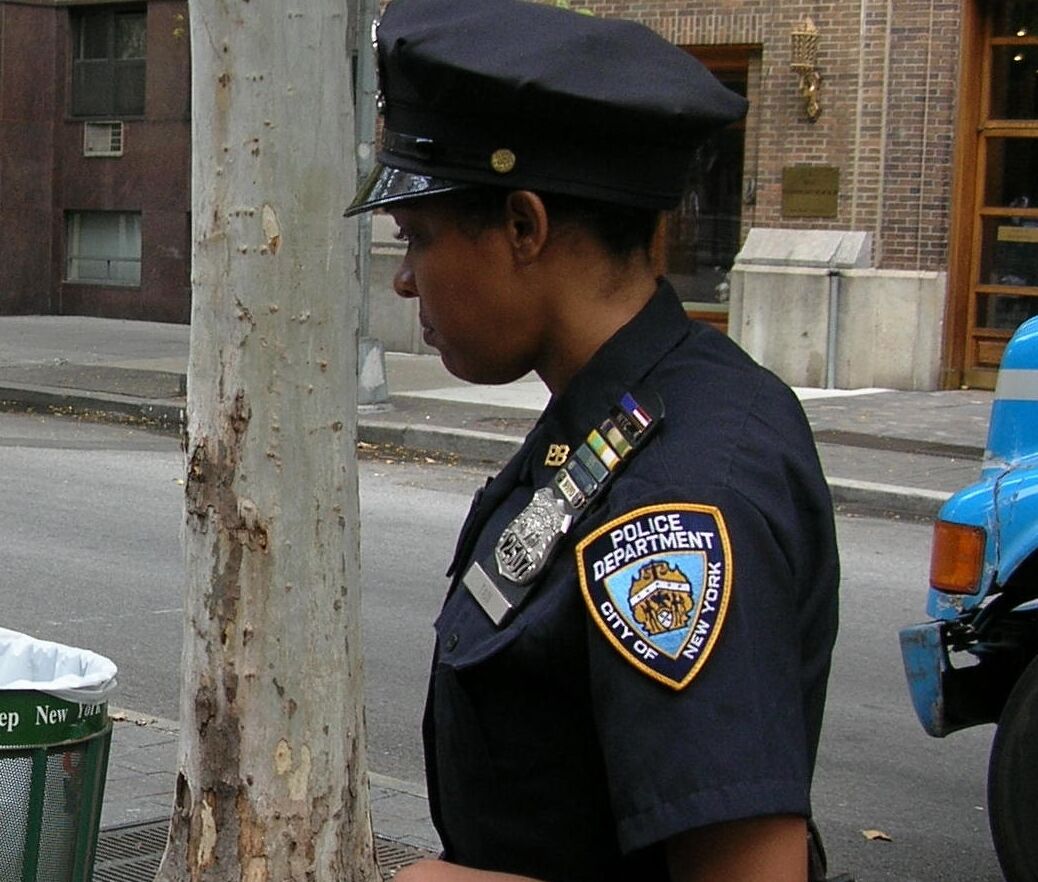 Genuine Leather Holder For NYPD Police Officer Badge/ Citation Bar