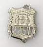 NYPD New York Police Officer Badge Solid Copper Replica Movie Props With No.2257