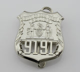 NY New York Police Badge Replica Movie Props *Customizable Badge Number*