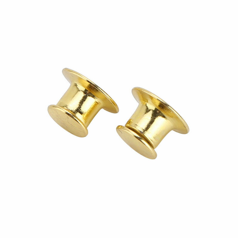 Flathead Lapel Pin Backs Holder Clutch Clasp Solid Brass Locking Fastener Gold Silver