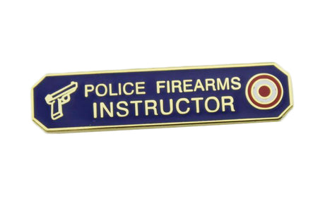 Polizei-Schusswaffenlehrer-Zitat-Bar-Uniform-Ehre-Anstecknadel