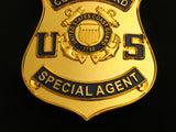 US Coast Guard Special Agent Badge Solid Copper Replica Movie Props