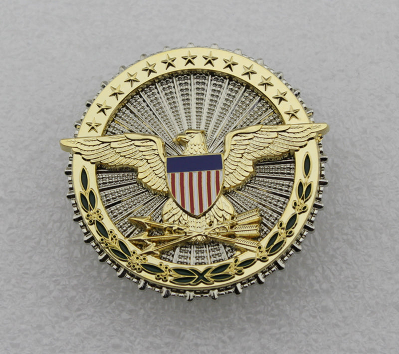 US DOD Department of Defense Eagle Solid Copper Badge Replica Movie Pr –  Coin Souvenir