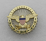 US DOD Department of Defense Eagle Badge Solid Copper Brooch Replica Movie Props