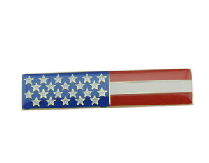 American Flag Patriot Citation Bar Uniform Lapel Pin