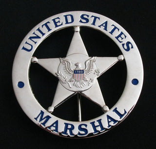 US Marshal Service Eagle Badge Solid Copper Replica Movie Props – Coin ...