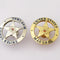 US Federal Marshal Mini Police Badge Solid Copper Replica Movie Props 25mm