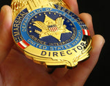 US Marshal Service Director Eagle Badge Solid Copper Replica Movie Props