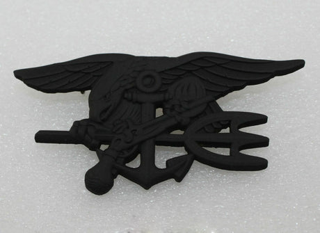 Badge de guerre spécial des sceaux de la marine américaine, aigle, ancre, Trident, insigne, épingle noire