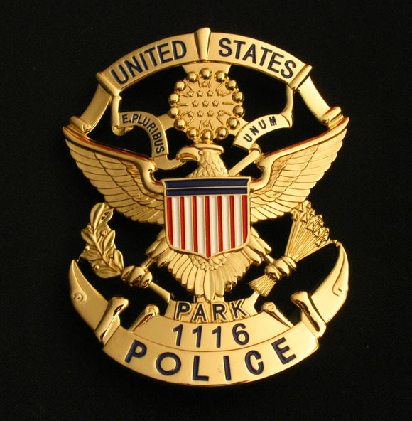 USPP United States Park Police Badge Solid Copper Replica Movie Props With Number 1116