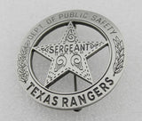 US Texas Rangers Sergeant Badge Replica Movie Props