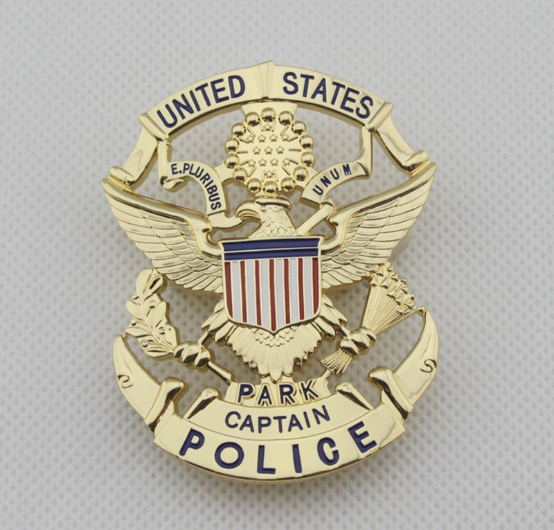 USPP United States Park Captain Police Badge Solid Copper Replica Movi –  Coin Souvenir