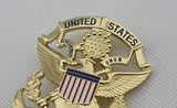 USPP United States Park Captain Police Badge Solid Copper Replica Movie Props