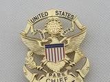 USPP United States Park Chief Police Badge Solid Copper Replica Movie Props