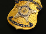 USSS U.S Secret Service Special Agent Badge Solid Copper Replica Movie Props
