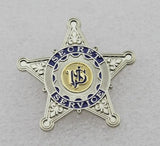 USSS US Secret Service Badge Silver Star Mini Pin Movie Props