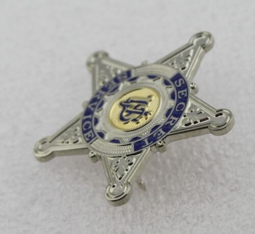 USSS US Secret Service Badge Silver Star Mini Brooch Lapel Pin – Coin ...