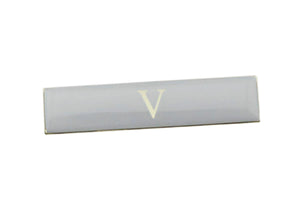 Police Department 5 to 9 Year Longevity Bar (V) White Citation Bar Lapel Pin