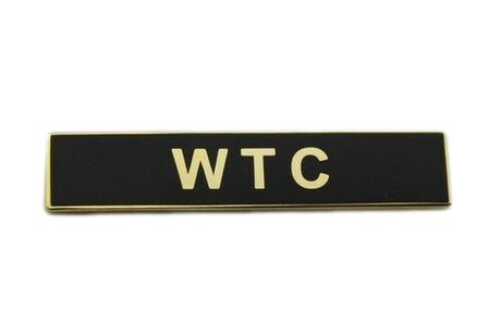 WTC Citation Bar Police Merit Award Uniform Lapel Pin Gold