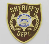 A Pair of The Walking Dead King County Sheriff DEPT. Patches