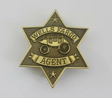 Wells Fargo Agent Badge Cosplay Movie Props Replica